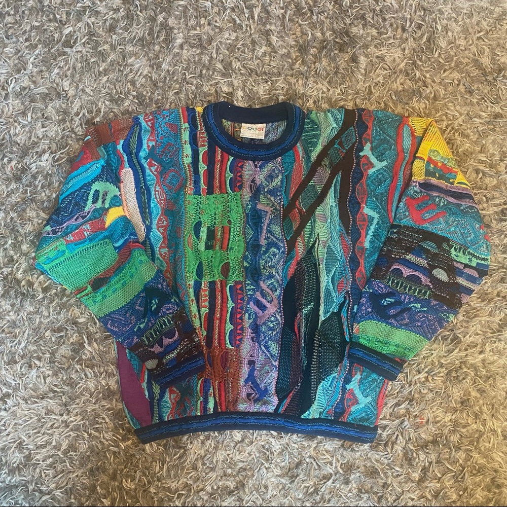 Vintage Authentic Coogi Sweater Adult Large Textured Knit